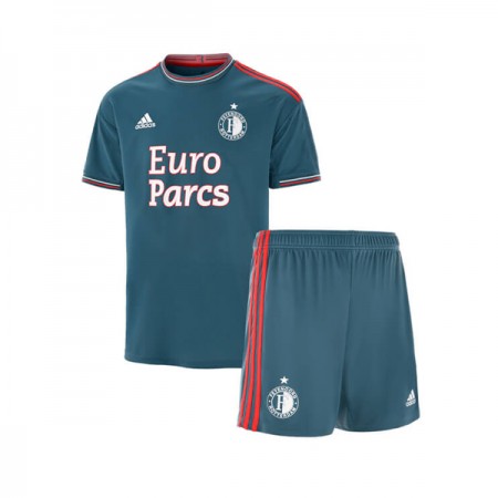 Fußballtrikots Feyenoord Rotterdam Kinder Auswärts Trikotsatz 2022-2023 Fußballtrikots Feyenoord Rotterdam Kinder Auswärts Trikotsatz 2022-2023